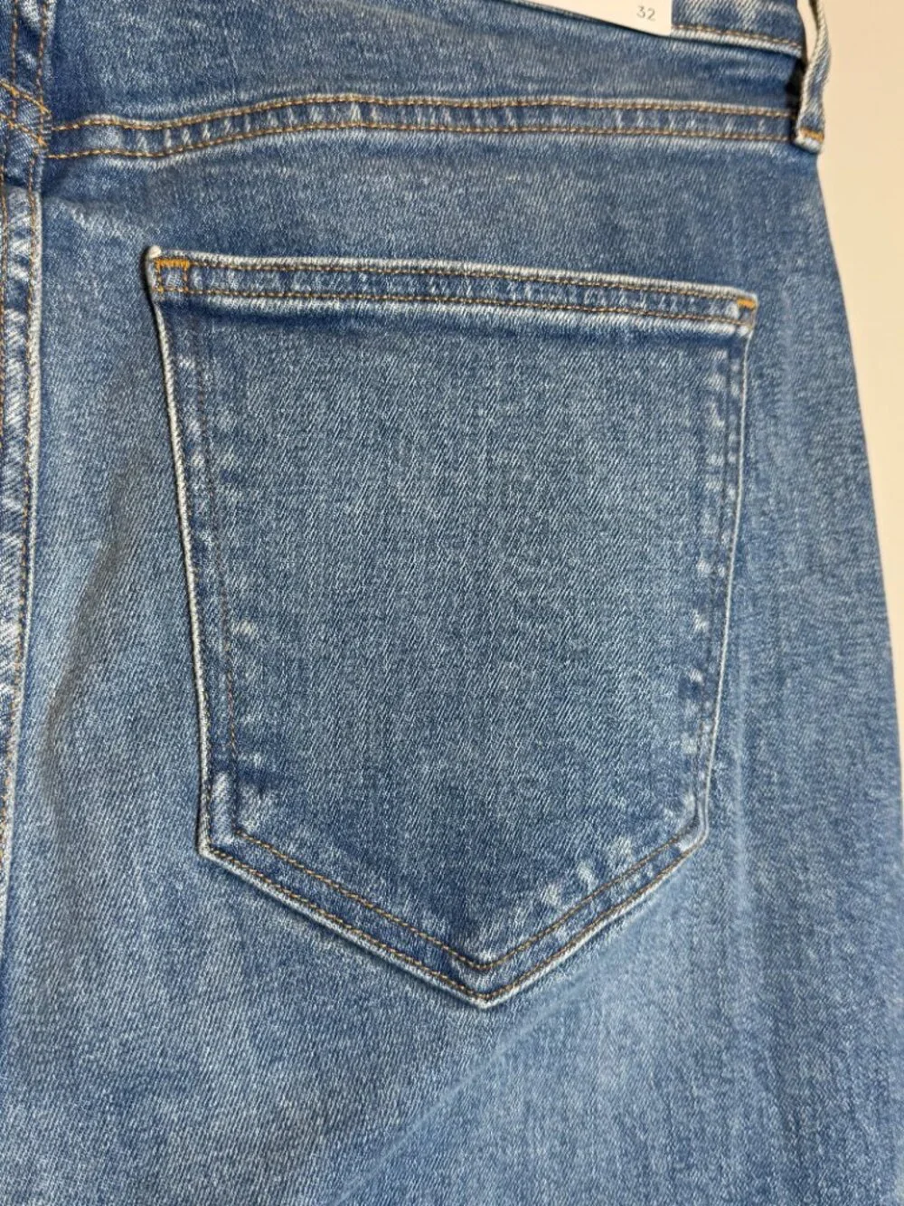 Veronica Beard Beverly Loafer High-Rise Skinny Flare Jeans Womens 32 Ripple Haze